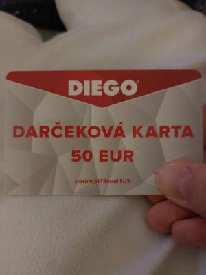 Poukážka na 50€ do Diega - Obrázok č. 1