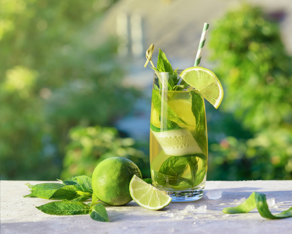 Uhorková limonáda s citrónovou šťavou